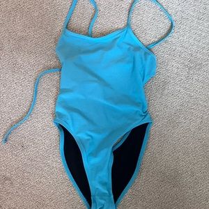 Bright blue jolyn one piece swim suit